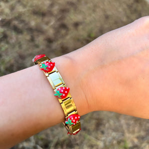 Pulsera Italiana fresas