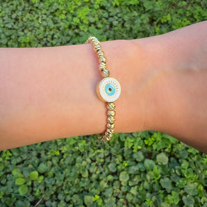 Pulsera con ojo celeste